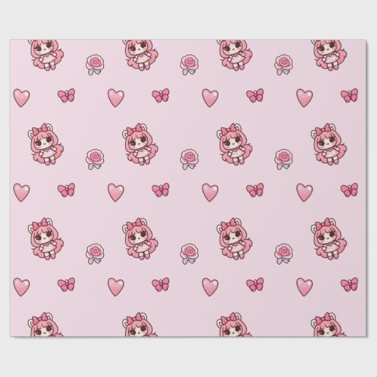 Strawberry Adorbs Geschenkpapier (Flach)
