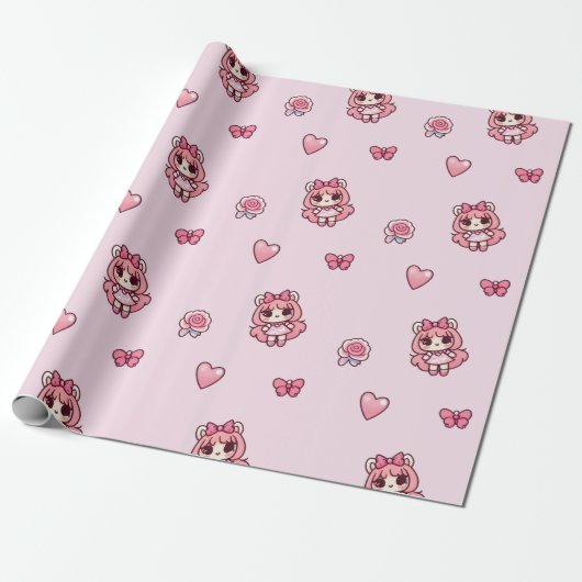 Strawberry Adorbs Geschenkpapier (Ungerollt)
