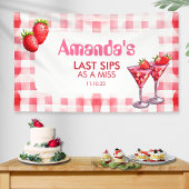 Strawberry als Miss Bachelorette Gingham Banner