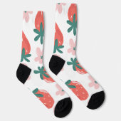 Strawberry and flower pattern socken (Rechts)