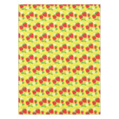 Strawberry and Flower Yellow Pattern Tischdecke (Vorderseite)
