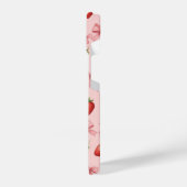 Strawberry and Pink Bows Pattern Phone Case iPhone Hülle (Linke Seite)