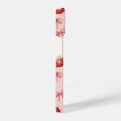 Strawberry and Pink Bows Pattern Phone Case iPhone Hülle (Rechte Seite)