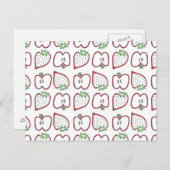 Strawberry Apple Postcard Postkarte (Vorne/Hinten)