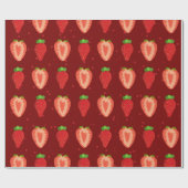 Strawberry Artist Strawberry Easy Zeichn Strawber Geschenkpapier (Flach)