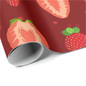 Strawberry Artist Strawberry Easy Zeichn Strawber Geschenkpapier (Rolleneckpunkt)