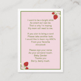 Strawberry Baby bringt eine Reservekarte mit Begleitkarte