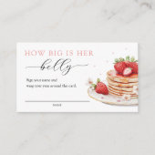 Strawberry Baby Brunch Wie groß ist ihr Bauchspiel Begleitkarte (Vorderseite)