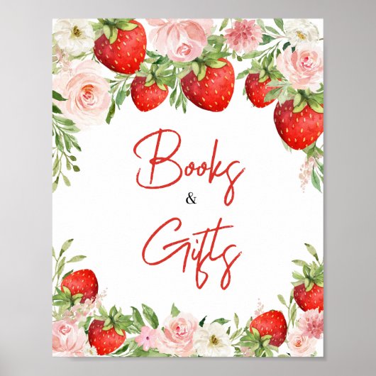 Strawberry Baby Duschbücher und Geschenke Poster (Vorne)