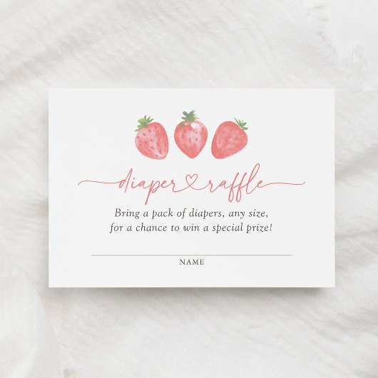 Strawberry Baby Duschdusche Windelwaschmaschine Ti Begleitkarte