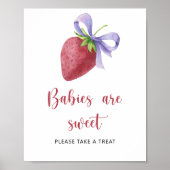 Strawberry Baby Dusche - Babys sind süß Poster (Vorne)