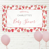 Strawberry Baby Dusche Banner