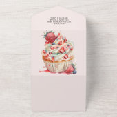 Strawberry Baby Dusche | Berry Sweet All In One Einladung (Außenbereich)