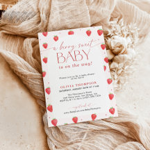 Strawberry Baby Dusche | Berry Sweet Baby Girl