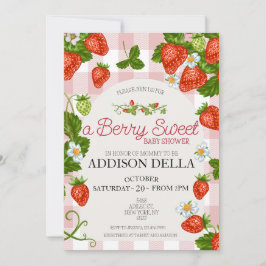 Strawberry Baby Dusche | Berry Sweet Einladung