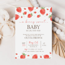 Strawberry Baby Dusche | Berry Sweet Einladung