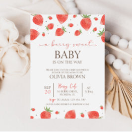Strawberry Baby Dusche | Berry Sweet Einladung