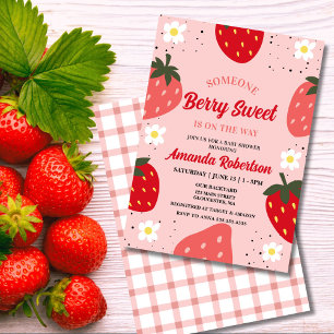 Strawberry Baby Dusche   Berry Sweet Einladung