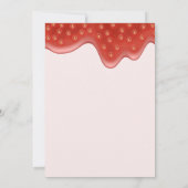 Strawberry Baby Dusche | Berry Sweet Einladung (Rückseite)