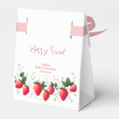 Strawberry Baby Dusche | Berry Sweet Geschenkschachtel (Rückseite)