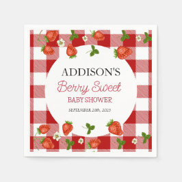 Strawberry Baby Dusche | Berry Sweet Serviette