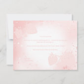 Strawberry Baby Dusche - Danke Karte (Rückseite)