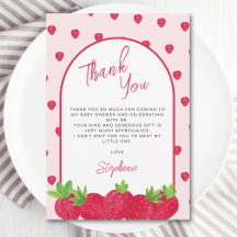 Strawberry Baby Dusche