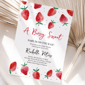 Strawberry Baby Dusche Einladung