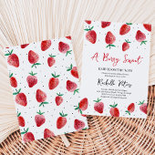 Strawberry Baby Dusche Einladung