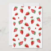 Strawberry Baby Dusche Einladung | Berry Sweet (Rückseite)