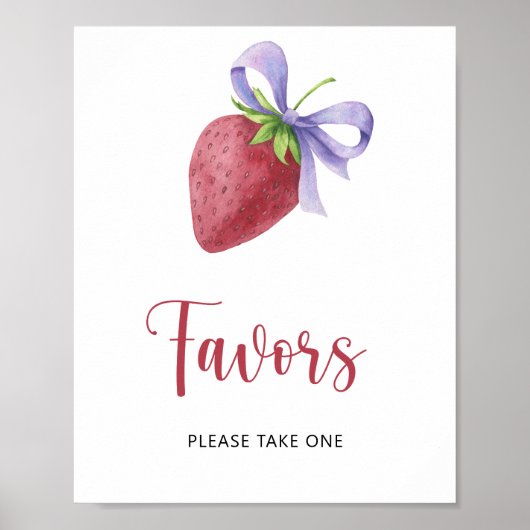 Strawberry Baby Dusche - Gefallen Poster (Vorne)