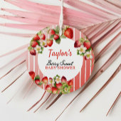 Strawberry Baby Dusche Geschenkanhänger