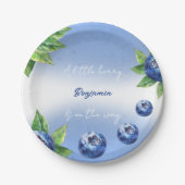 Strawberry Baby Dusche Pappteller (Vorderseite)