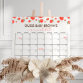 Strawberry Baby Dusche Ratschlag Fälligkeitsdatum Poster