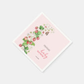 Strawberry Baby Dusche Serviette (Ecke)