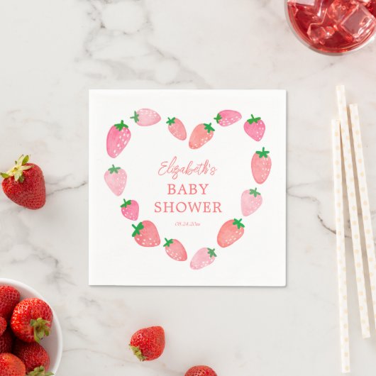 Strawberry Baby Dusche Serviette (Beispiel)