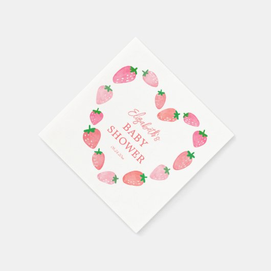 Strawberry Baby Dusche Serviette (Ecke)