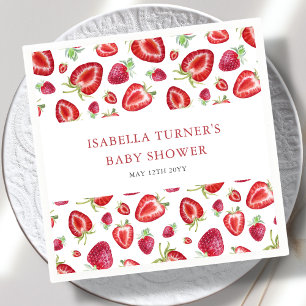 Strawberry Baby Dusche Serviette