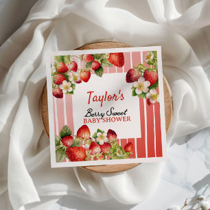Strawberry Baby Dusche Serviette