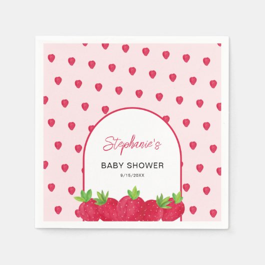 Strawberry Baby Dusche Serviette (Vorderseite)