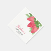 Strawberry Baby Dusche Serviette (Ecke)