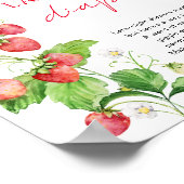 Strawberry Baby Dusche Spate Night Diapers Poster (Ecke)