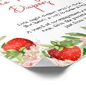 Strawberry Baby Dusche Spate Night Diapers Poster (Ecke)