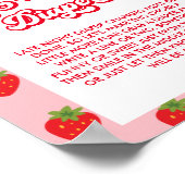 Strawberry Baby Dusche Spate Night Diapers Spiel Poster (Ecke)