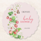 Strawberry Baby Dusche Untersetzer (Vorderseite)