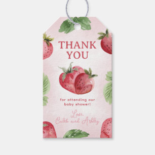 Strawberry Baby Dusche Vielen Dank für Ihr Interes Geschenkanhänger