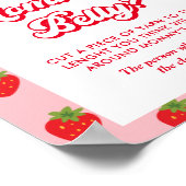 Strawberry Baby Dusche wie groß ist ihr Bauch Poster (Ecke)