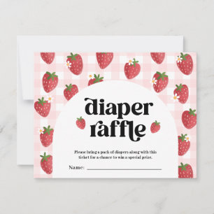 Strawberry Baby Duwer Diaper Raffekarte