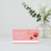 Strawberry Baby Duwer Diaper Raffle Begleitkarte (Stehend Vorderseite)