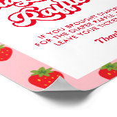 Strawberry Baby Duwer Diaper Raffle Poster (Ecke)
